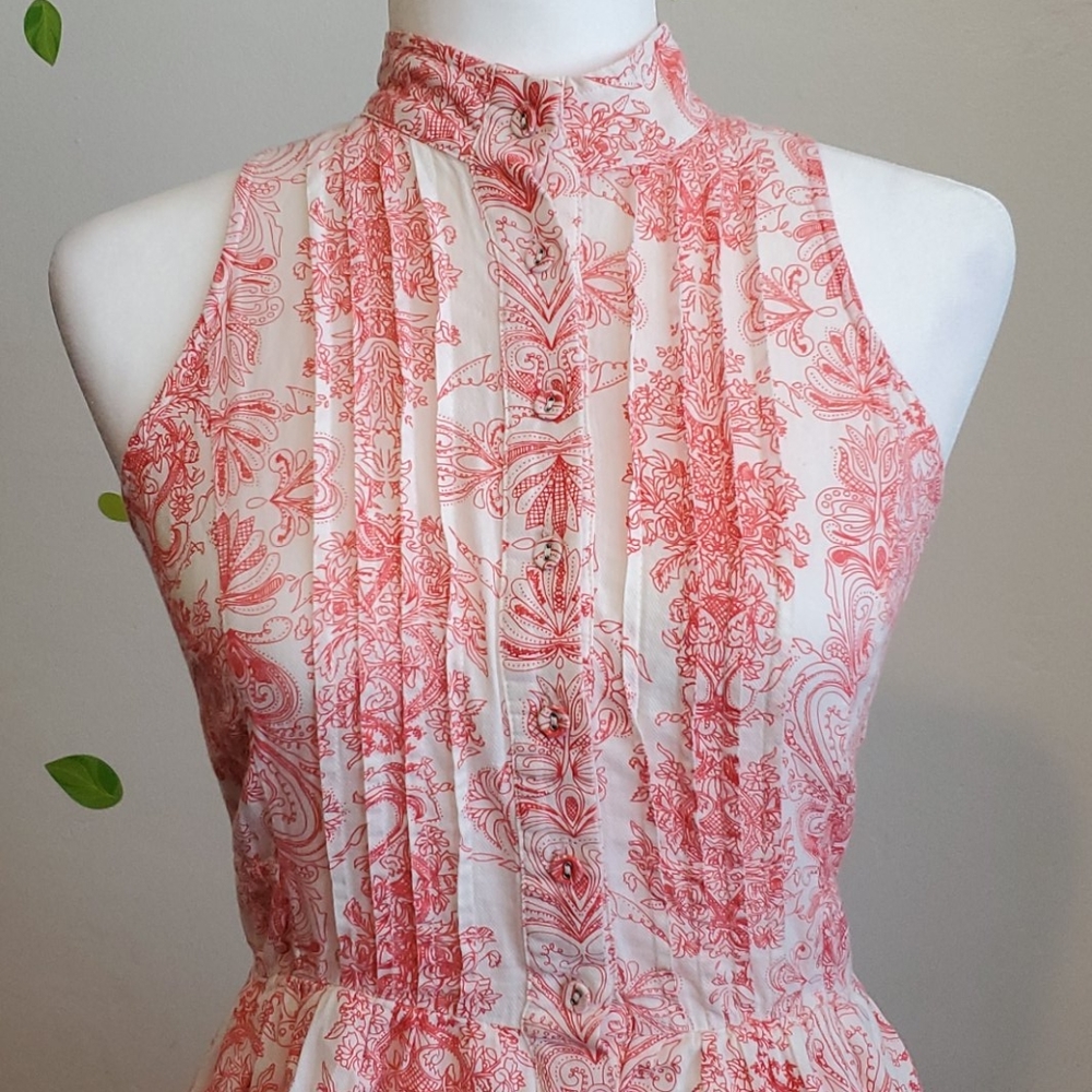 Theme High Neck Dress Fun Pattern Size Small - Picture 2 of 6